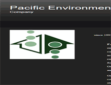 Tablet Screenshot of pacificenvironmental.com